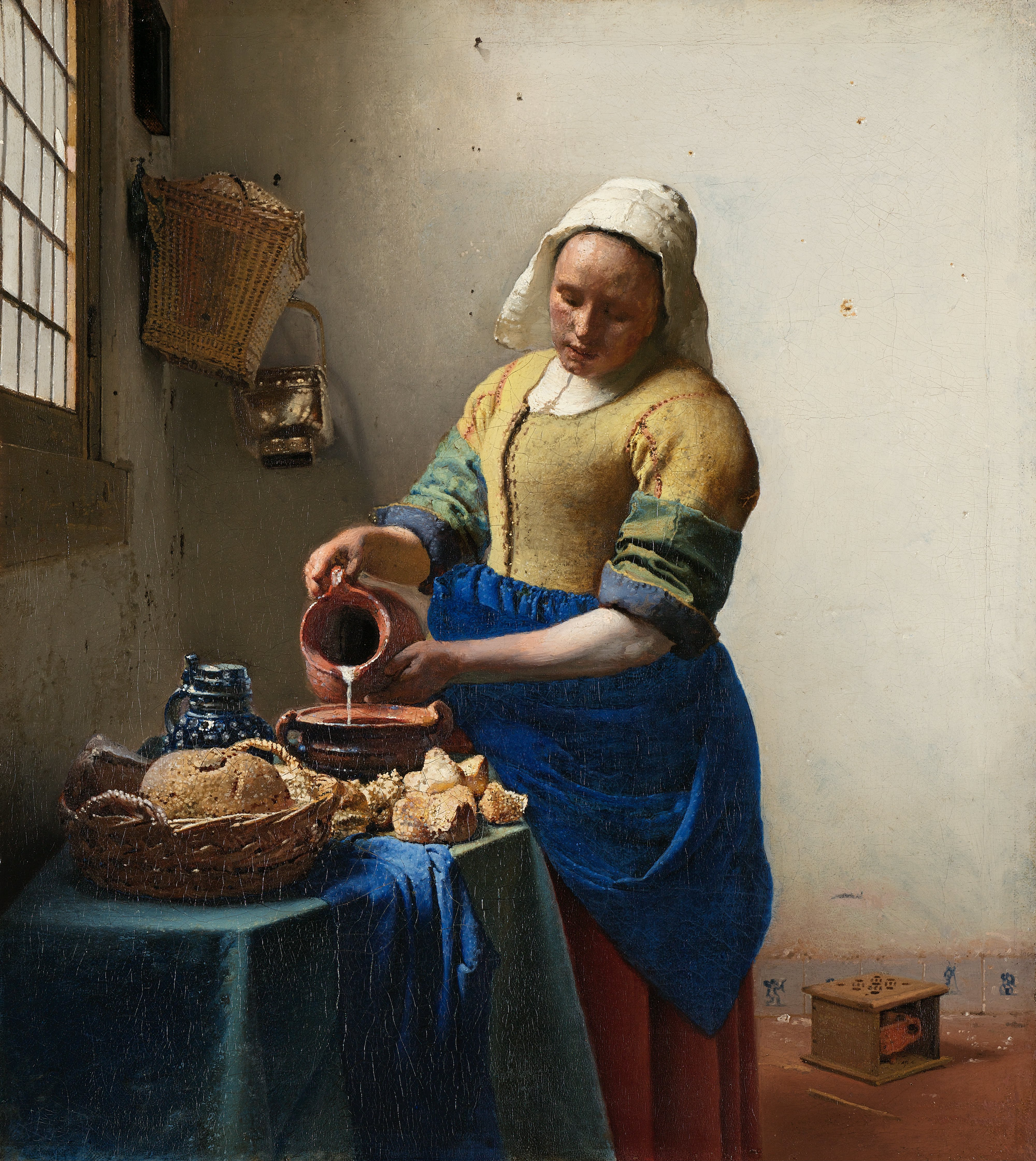 Het Melkmeisje (ca. 1660) - Johannes Vermeer - Rijksmuseum Amsterdam